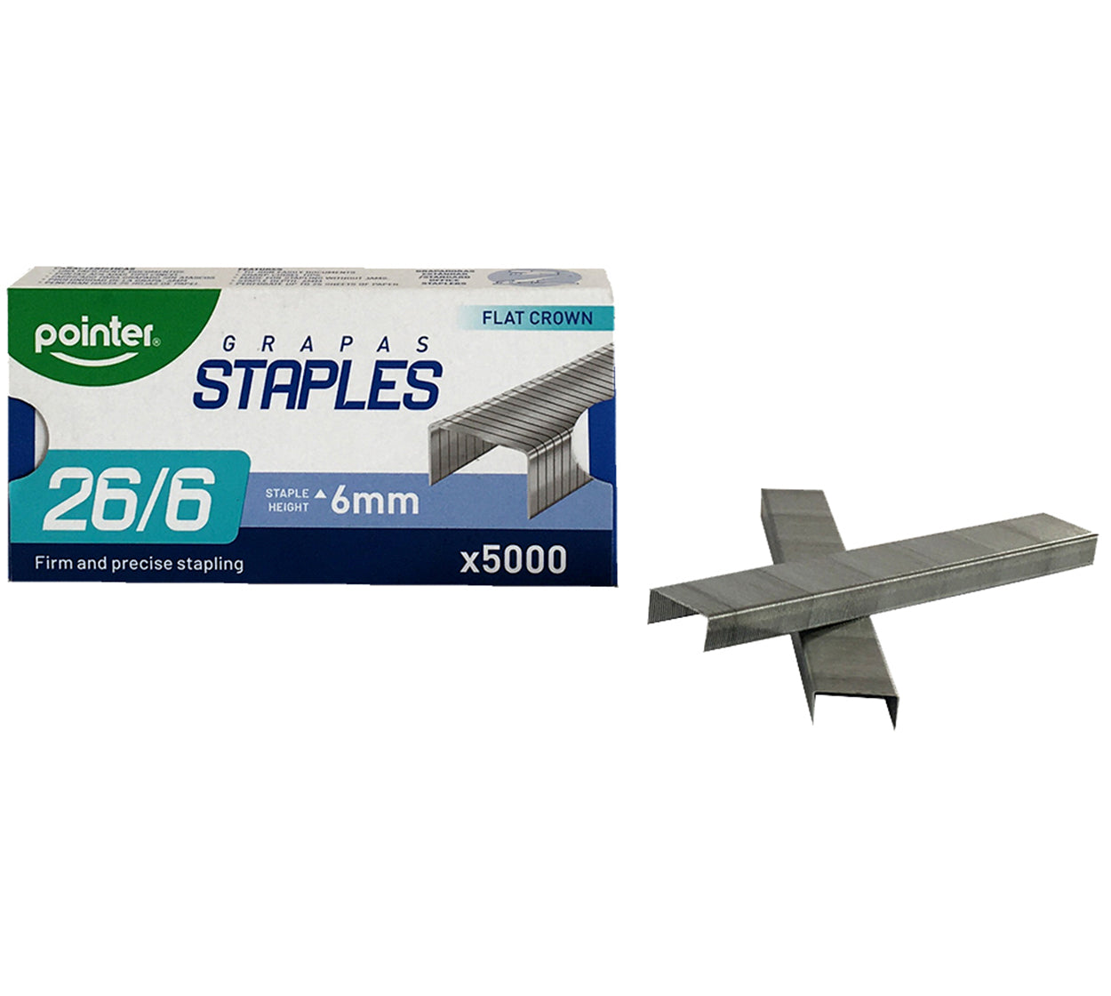 Grapa standar galvanizada 26/6 hq x 5000 pointer