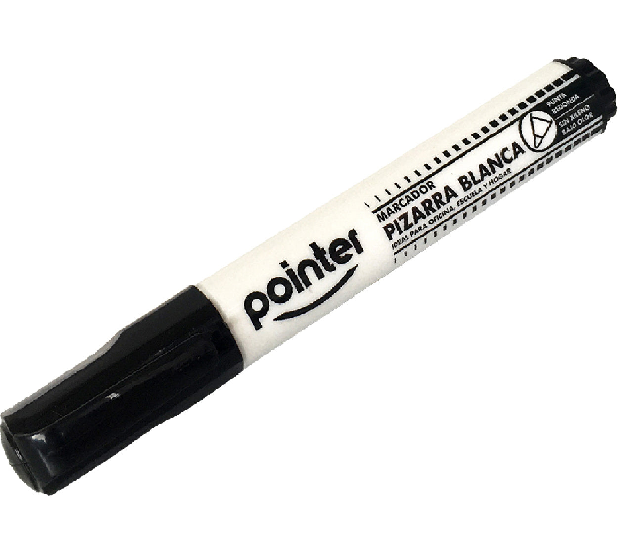Marcador borrable pointer negro bk-105bk redonda