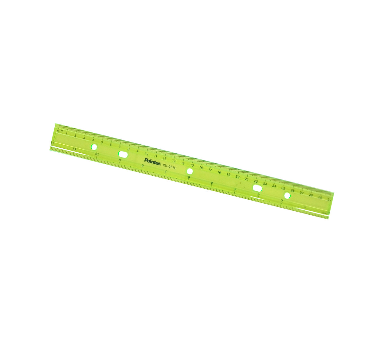 Regla plastica 30 cm transparente pointer ru-071c