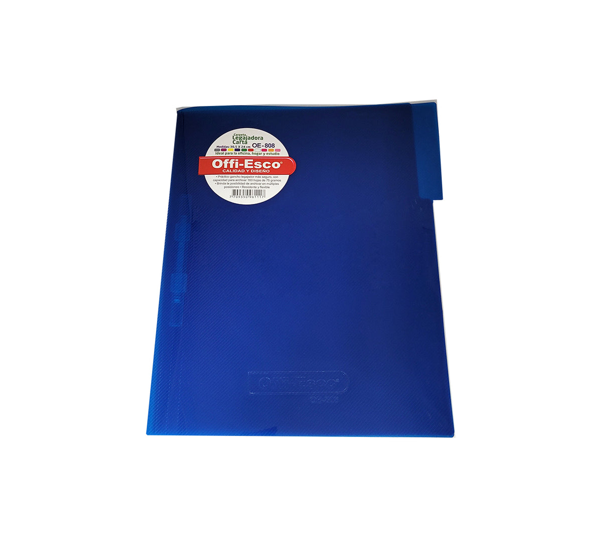 Folder legaj carta con gancho azul offi-esco oe808