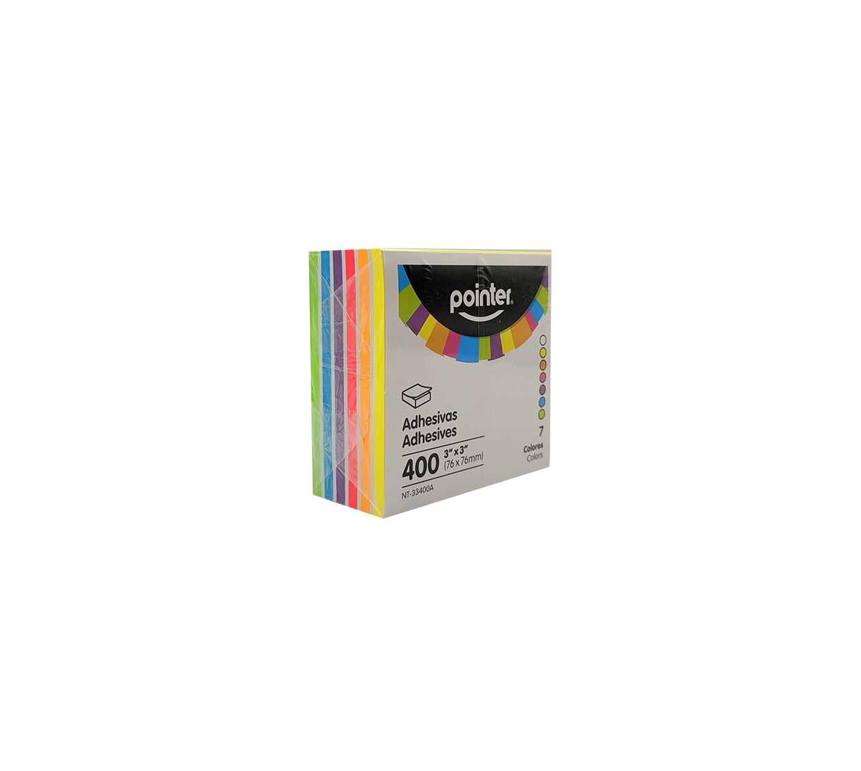 Nota adhesiva mediana neon x 400 h colores sm153