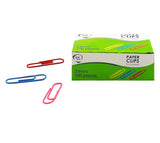 Clip sencillo x 100 colores surtidos plastificado