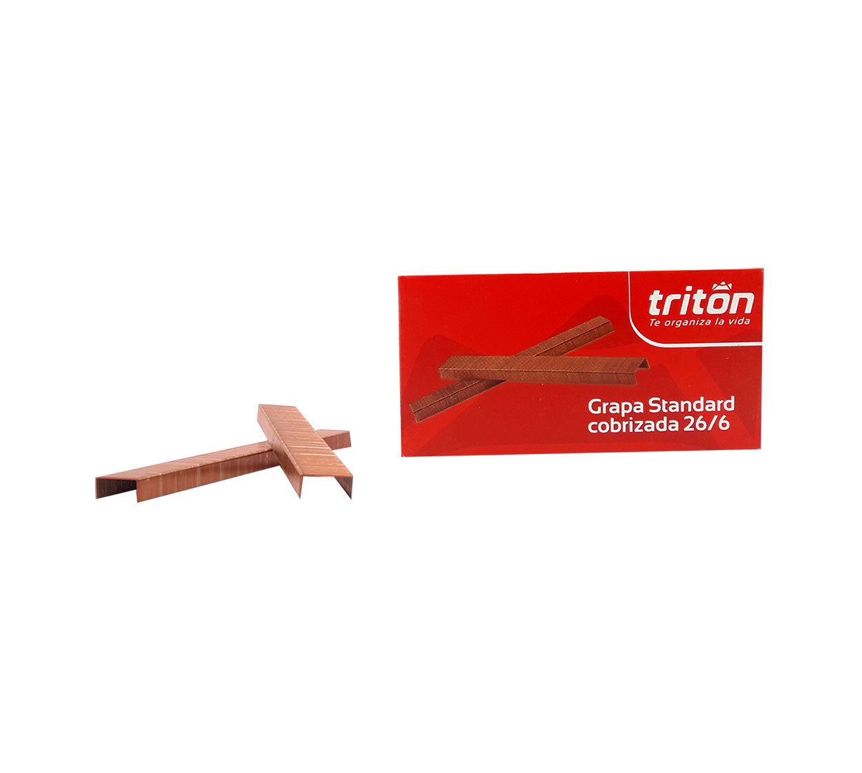 Grapa standar cobrizada 26/6 x 5000 triton