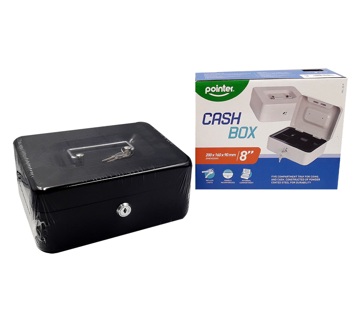 Caja menor metalica 8 20x16x9.2 pequeña