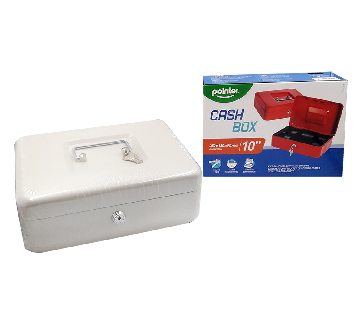 Caja menor metalica 10 25x21x9.5 mediana