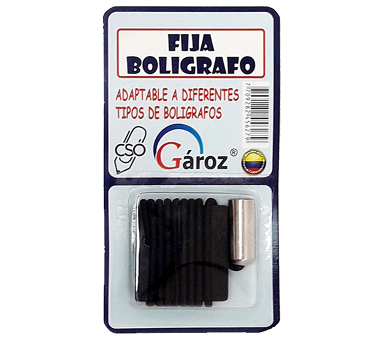 Fija boligrafos metalico