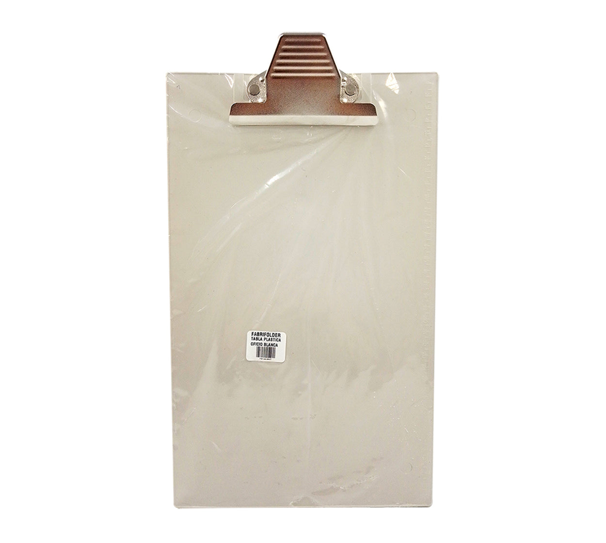 Tabla legajadora oficio plastica blanca