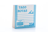 Taco papel bond 9x9 x 250 h engomado natural