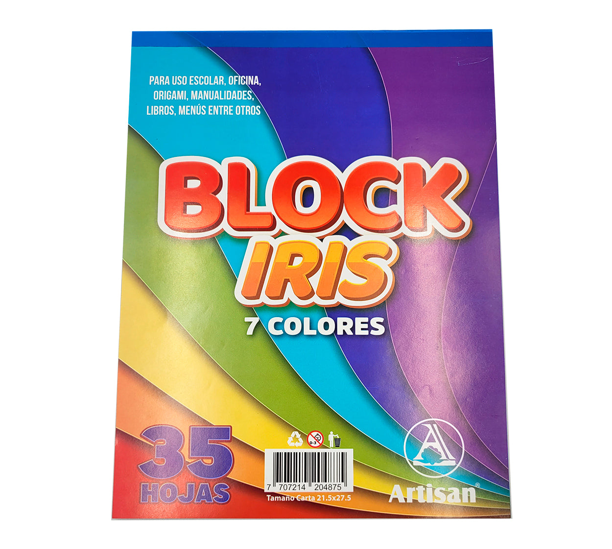 Block iris carta x 35 h 60 g colores surtidos