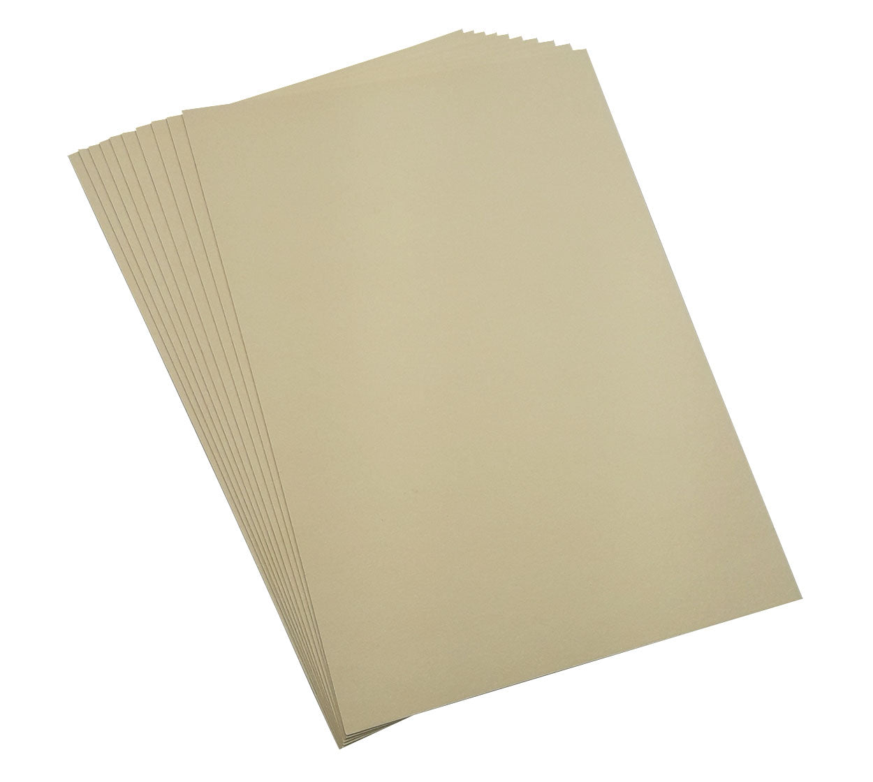 Carton escolar paja 1/8 pliego x 10 beige/blanco