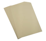 Carton escolar paja 1/8 pliego x 10 beige/blanco