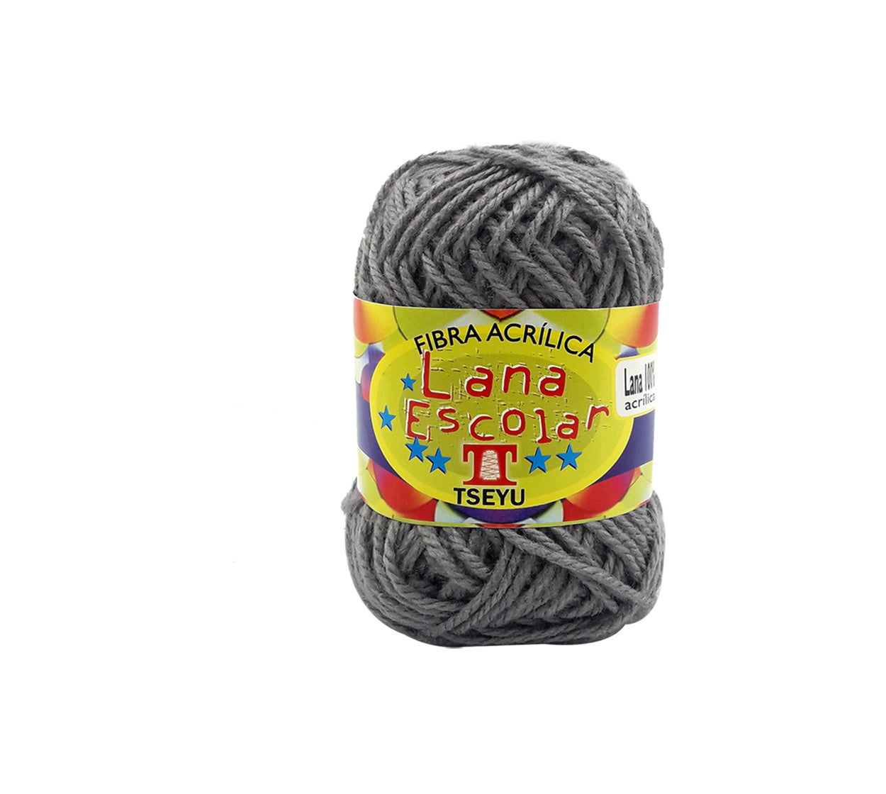 Lana escolar x 50 g (84 mt) gris 9040/9070