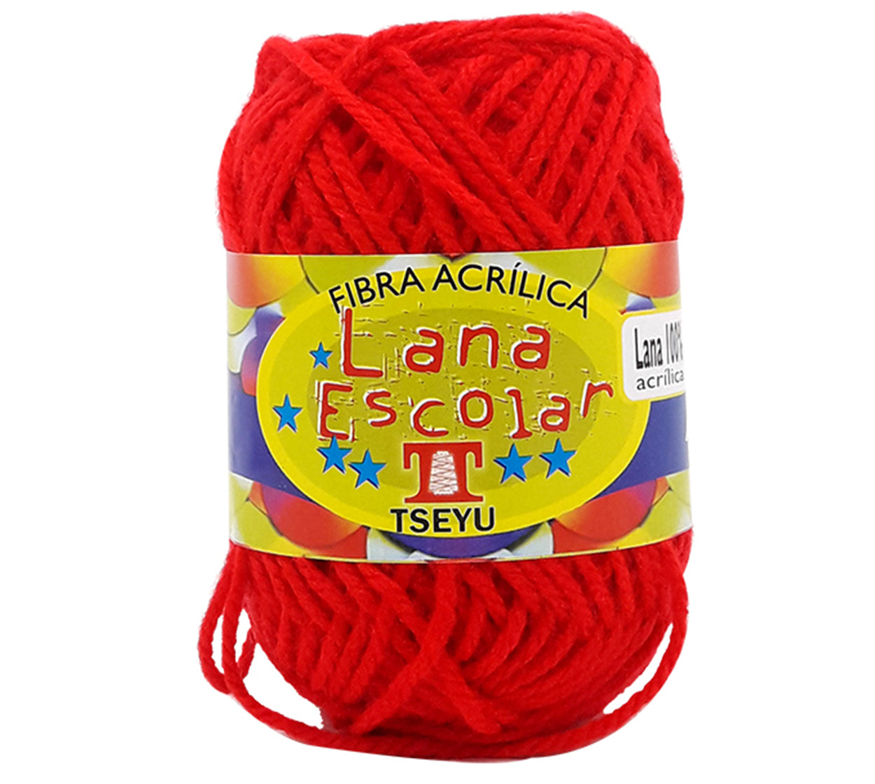 Lana escolar x 50 g (84 mt) roja 3425