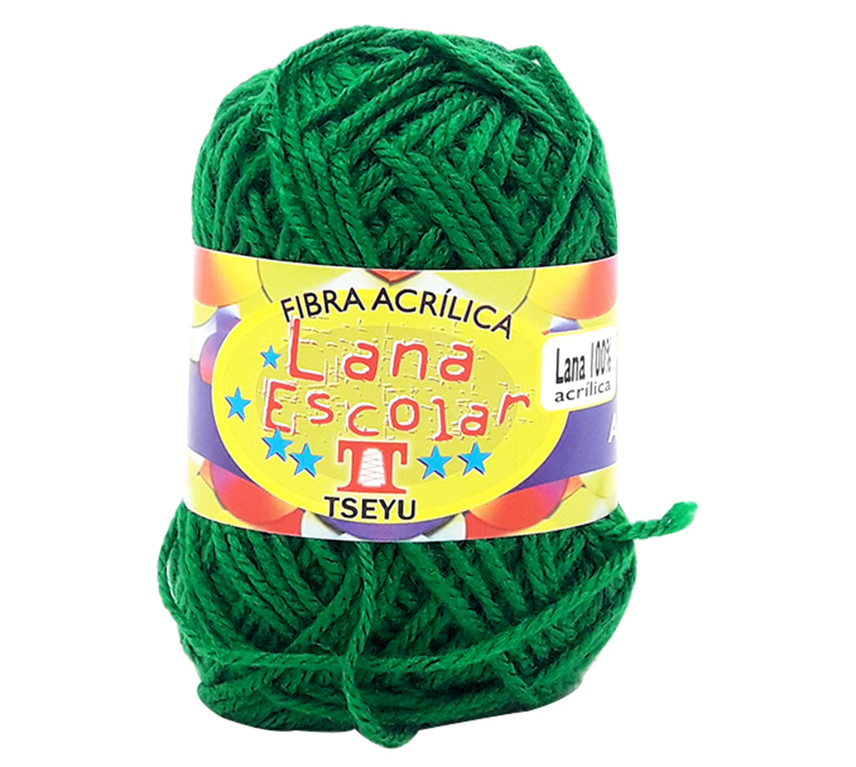 Lana escolar x 50 g (84 mt) verde 7502/6270