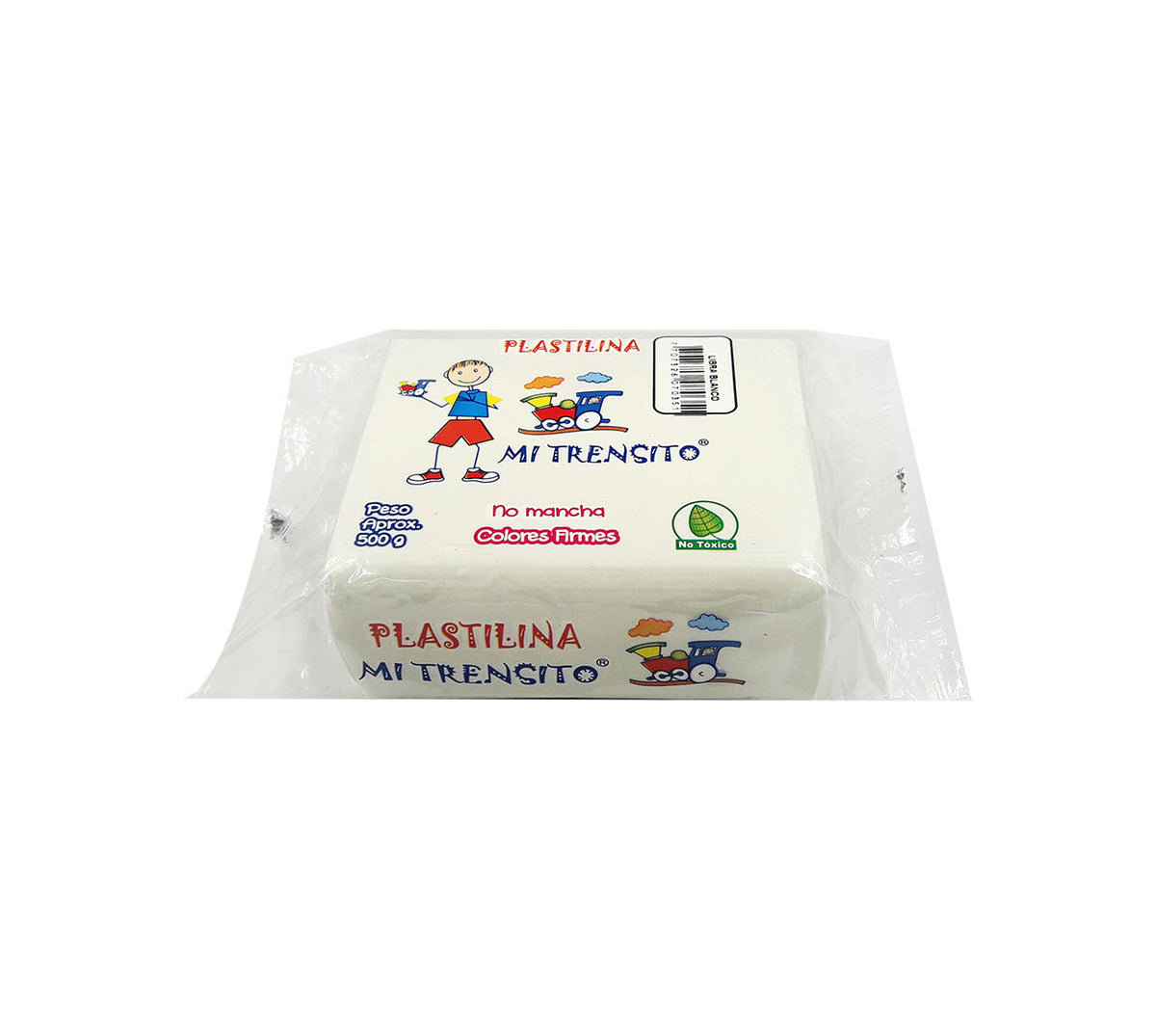 Plastilina bloque x 500 g blanca