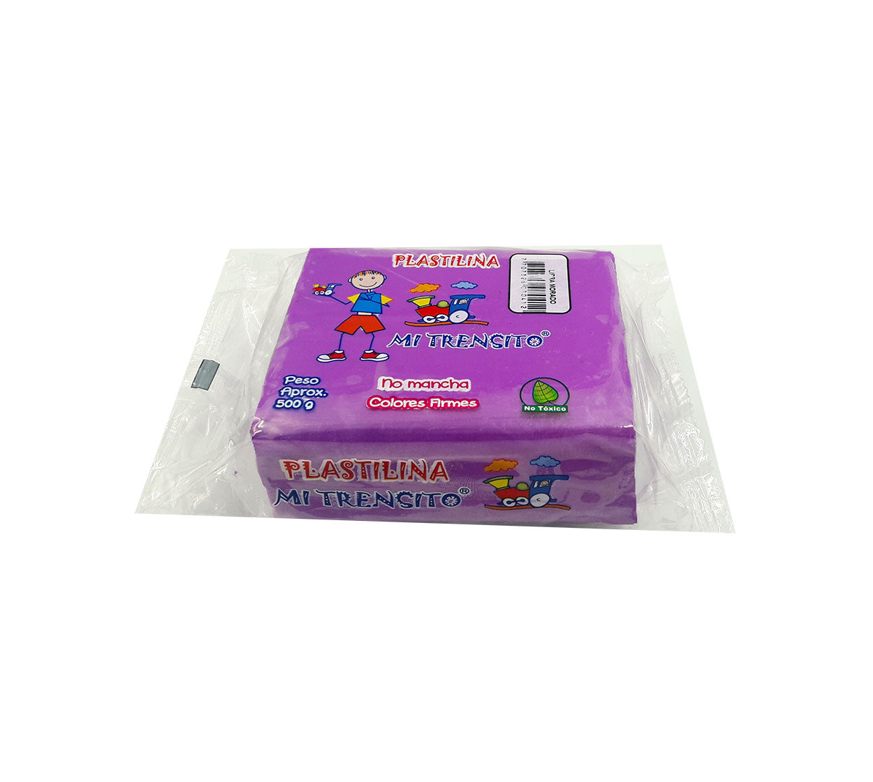 Plastilina bloque x 500 g morada