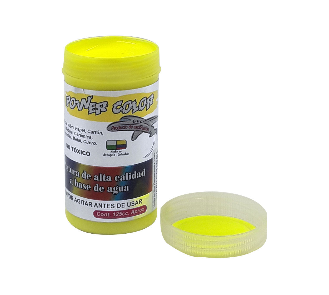 Vinilo escolar fluorescente power x 125 cc amarillo