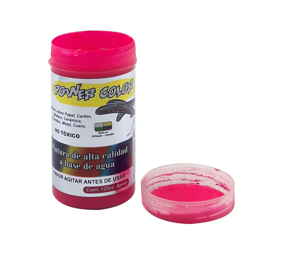 Vinilo escolar fluorescente power x 125 cc fucsia