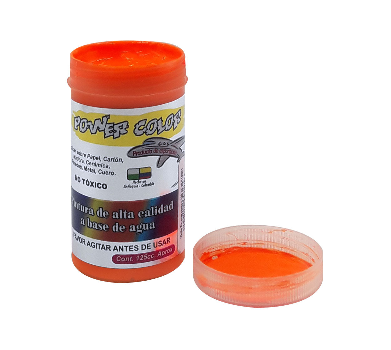 Vinilo escolar fluorescente power x 125 cc naranjado