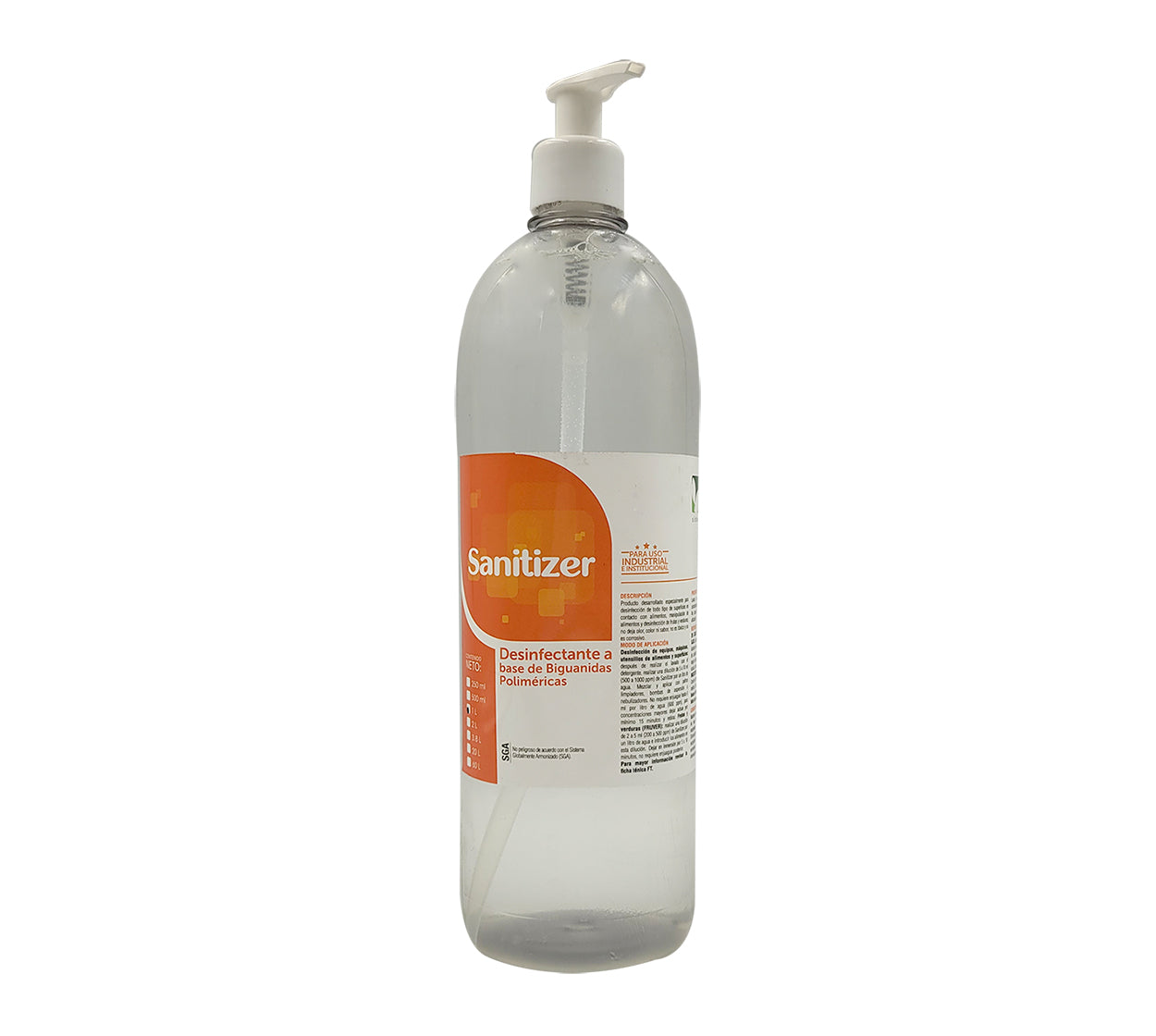 Desinfectante sanitizer con valvula klaxenx 1000 ml