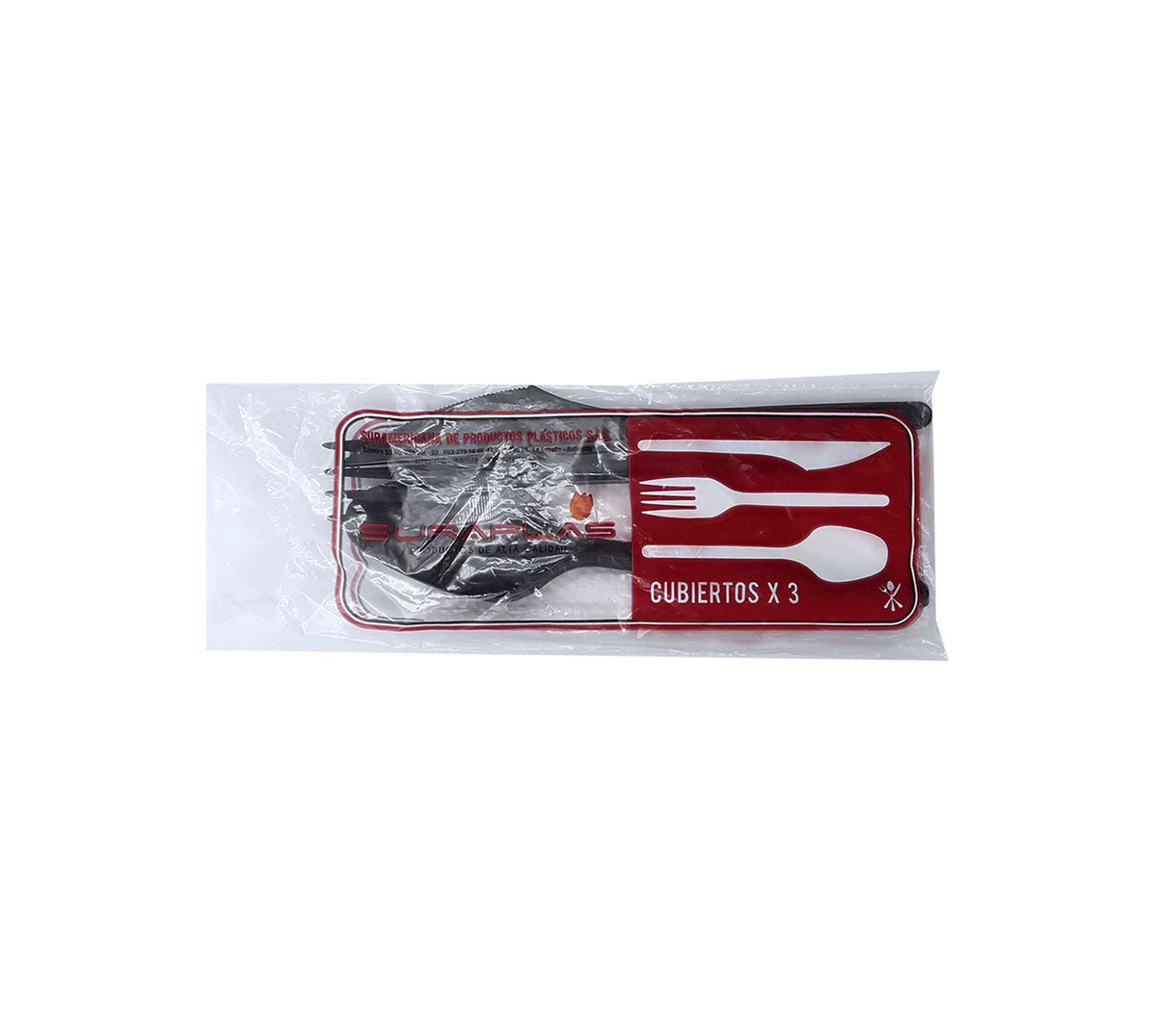 Juego cubiert desechable cuchar/cuchil/tenedor