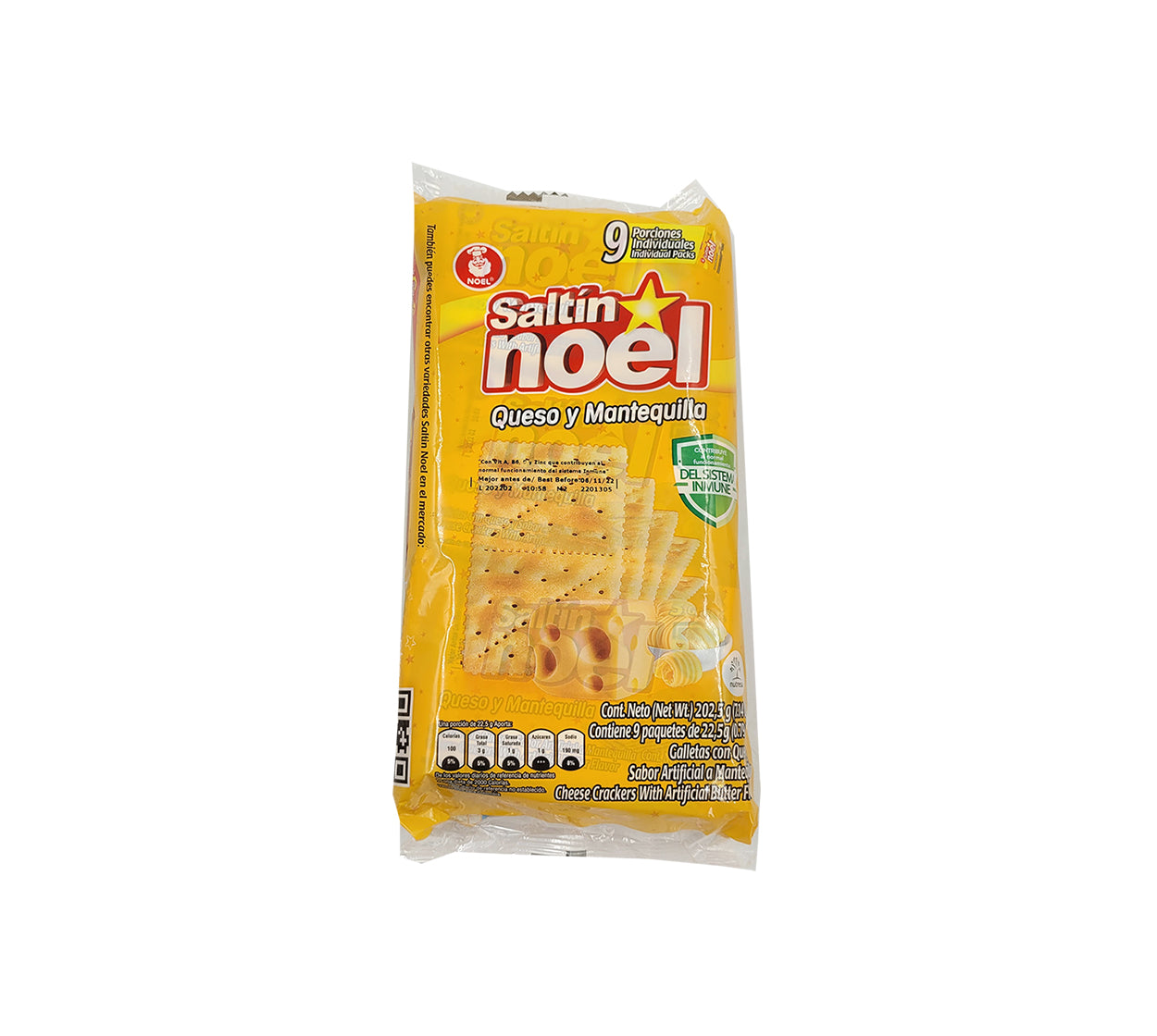 Galleta saltin queso/mantequilla x 9 1001578