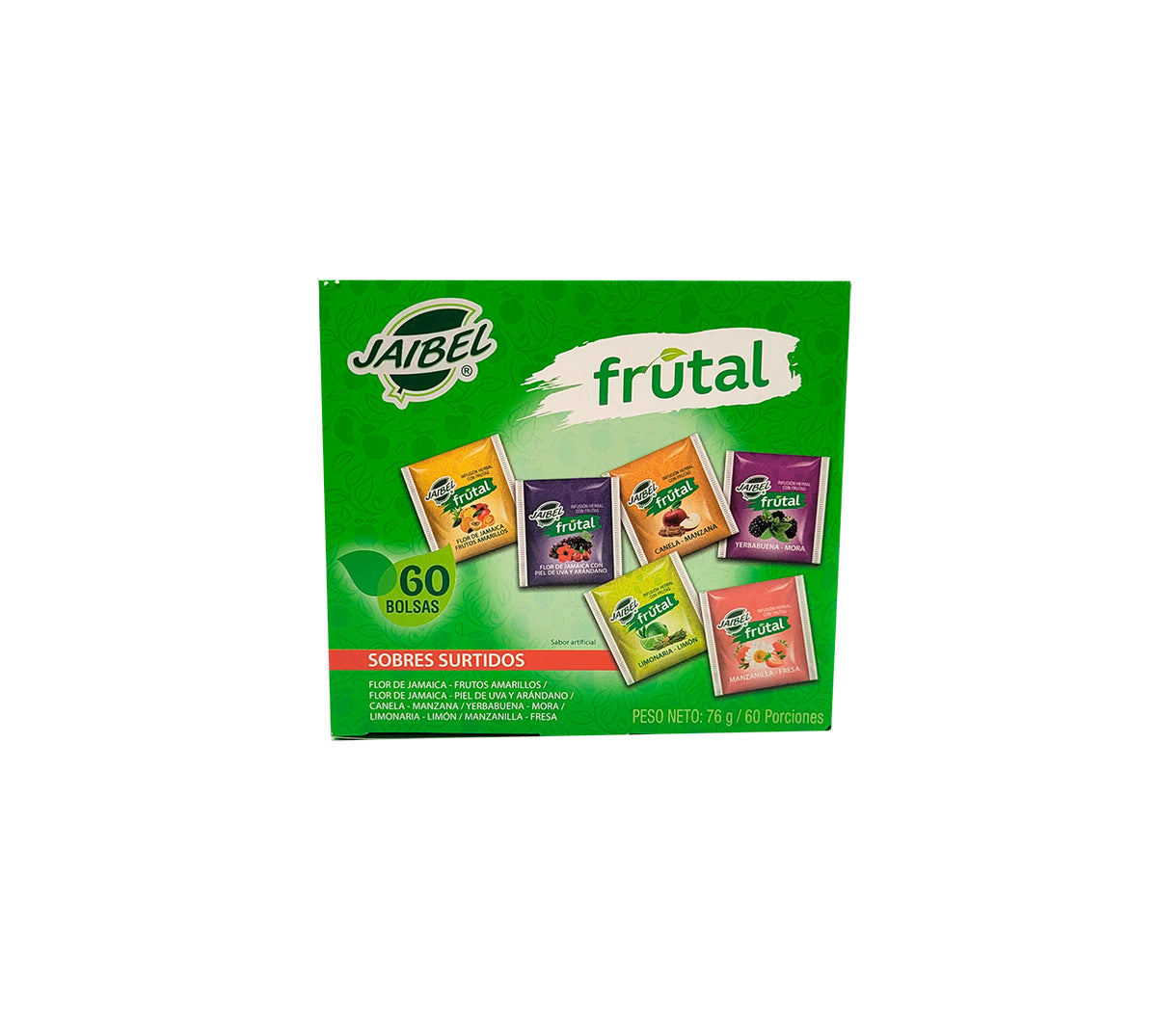 Aromatica jaibel frutal surtida x 60 bolsas