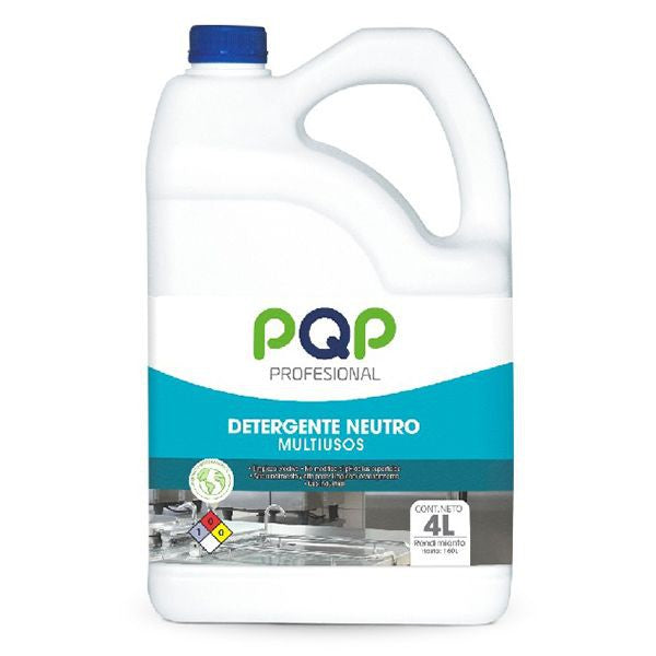 Detergente liquido multiusos neutro profesional pqp 4000 ml