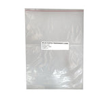 Bolsa plastica transparente cierre rojo 25x35 cm x 1 calibre 2