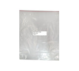 Bolsa plastica transparente cierre rojo 15x24 cm x 1 calibre 2