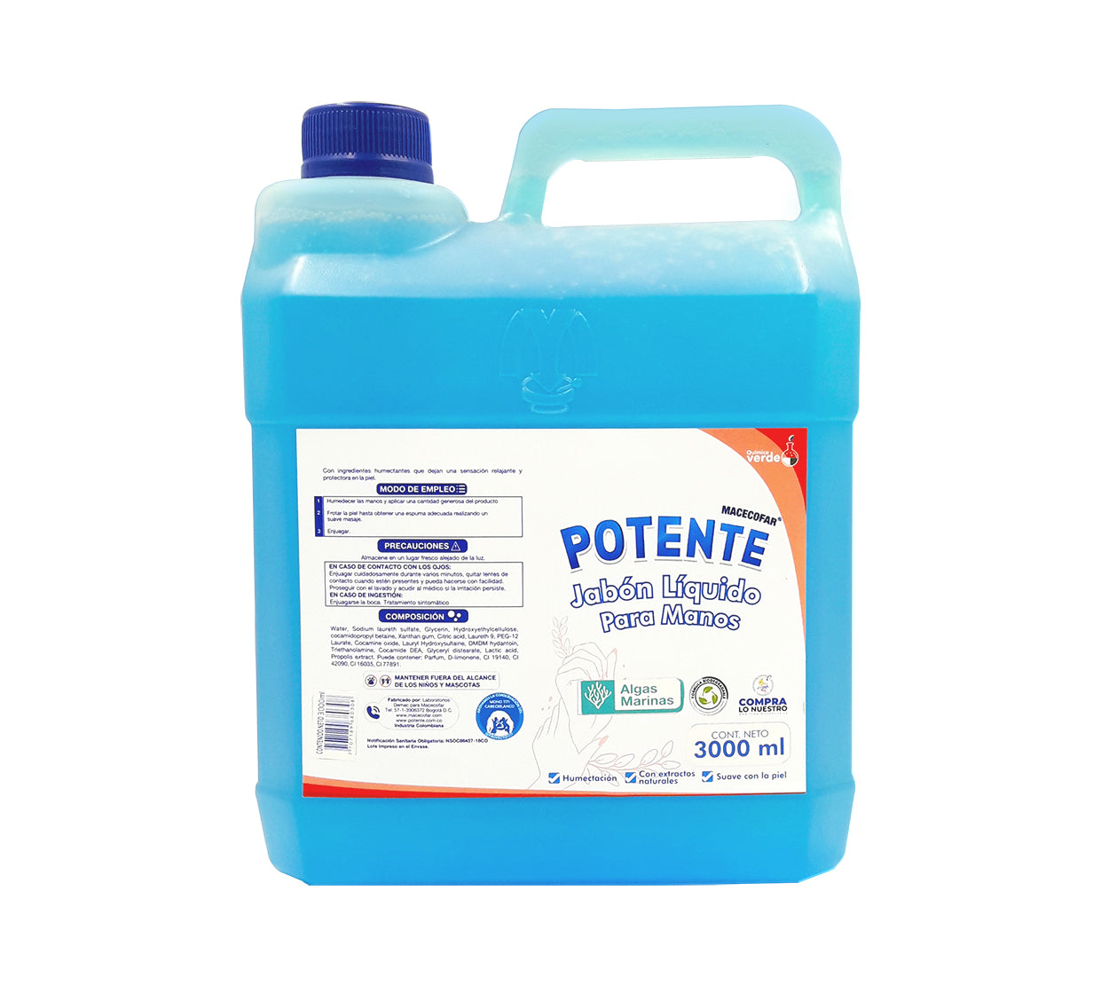 Jabon liquido manos potente alga marin x 3000 ml