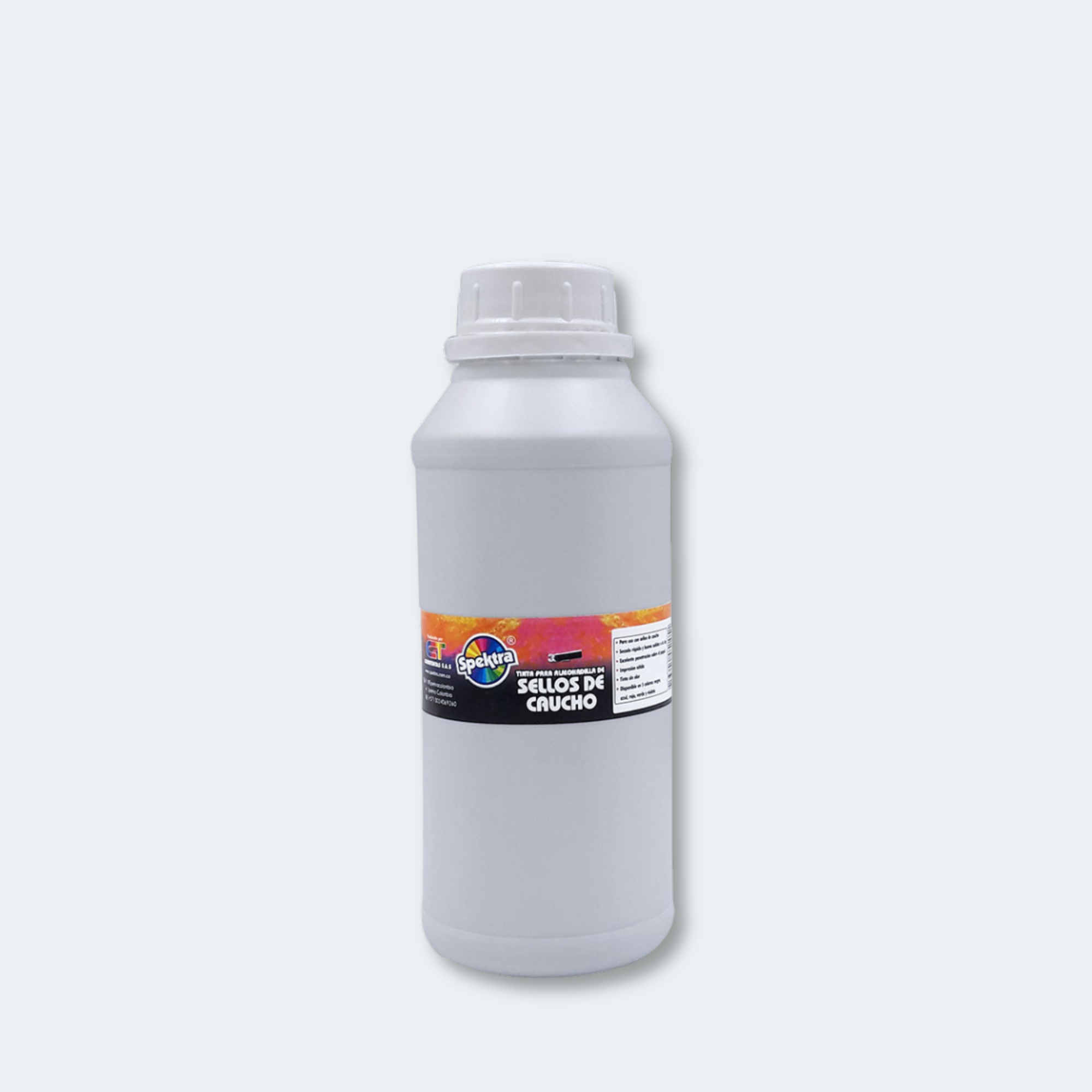Tinta Para Sello Marca Spektra x 500 ml Color Negro